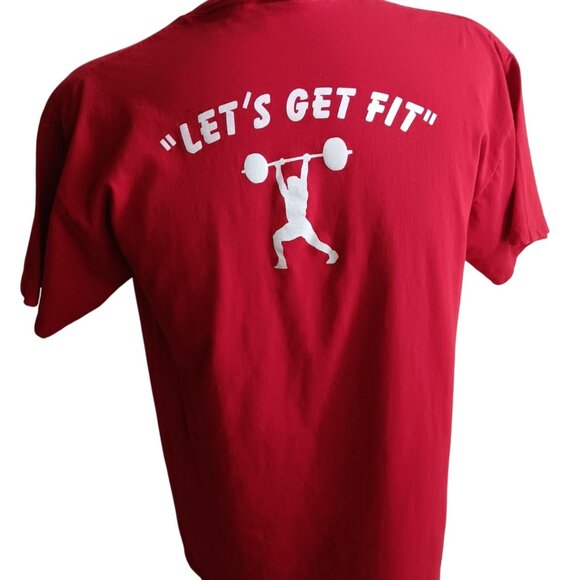 T-shirt Large Vintage 1990's 1996 COMANCHE PEAK OKLAHOMA FITNESS GRAPHIC - Picture 1 of 5